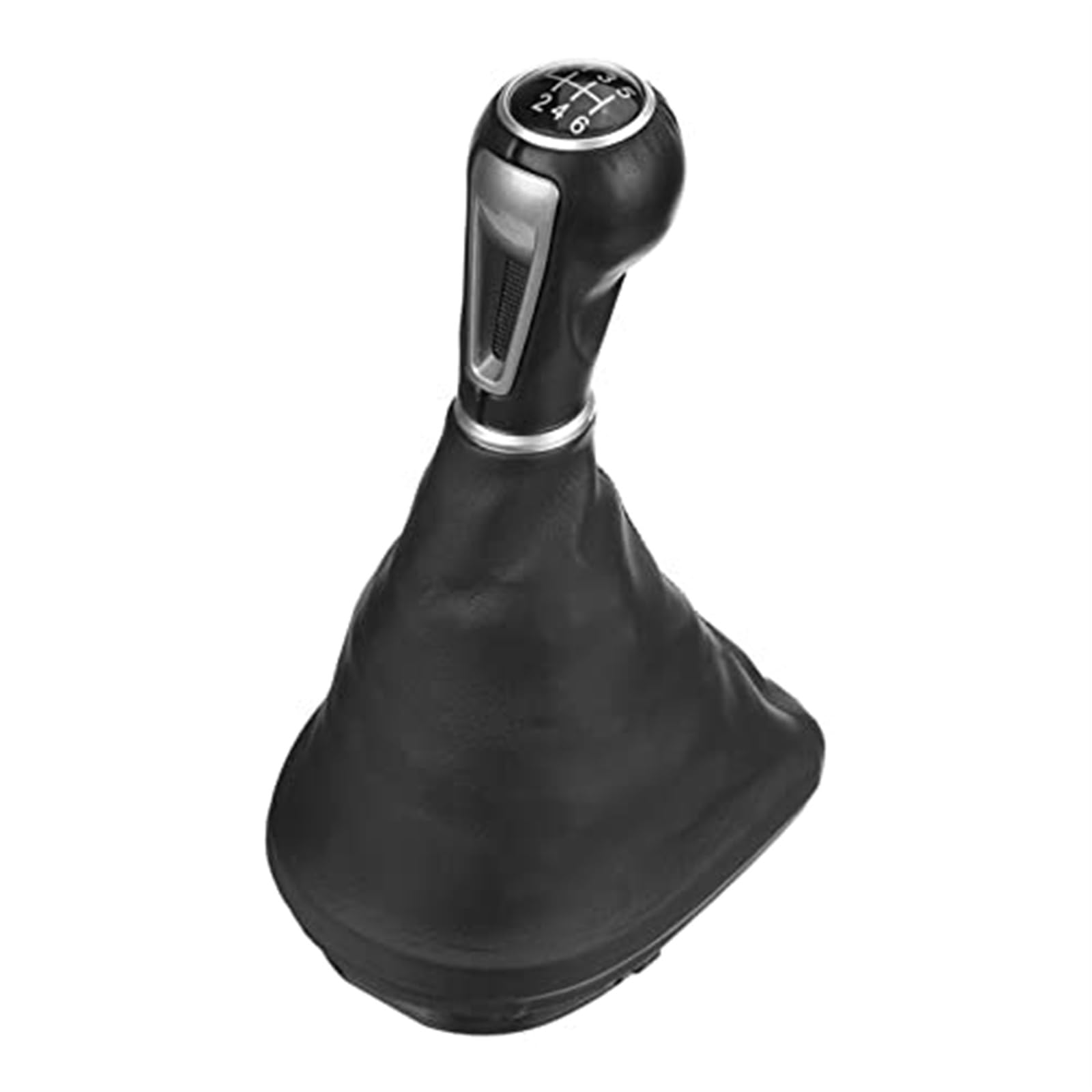 Jodriva Auto-Schalthebelabdeckung 5 6-Gang-Schaltknaufhebel Schalthebelhebel, for Seat, for Leon II for Too III for Altea XL Schaltknauf Auto Auto-Schaltknauf ﻿(Black 6 Speed) von Jodriva