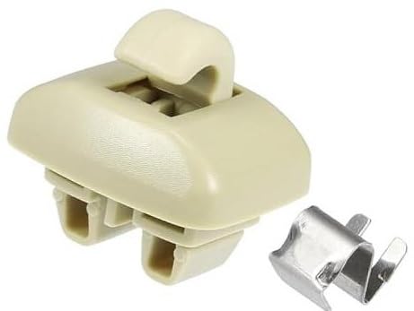 Jodriva Auto-Sonnenblendenhalter-Clip, Sonnenblendenhalterung, Hakenclips, Aufhänger, for, A6 1998-2005, ABS, Nr. 4B0857562, Beige Clips für die innere Sonnenblende von Jodriva