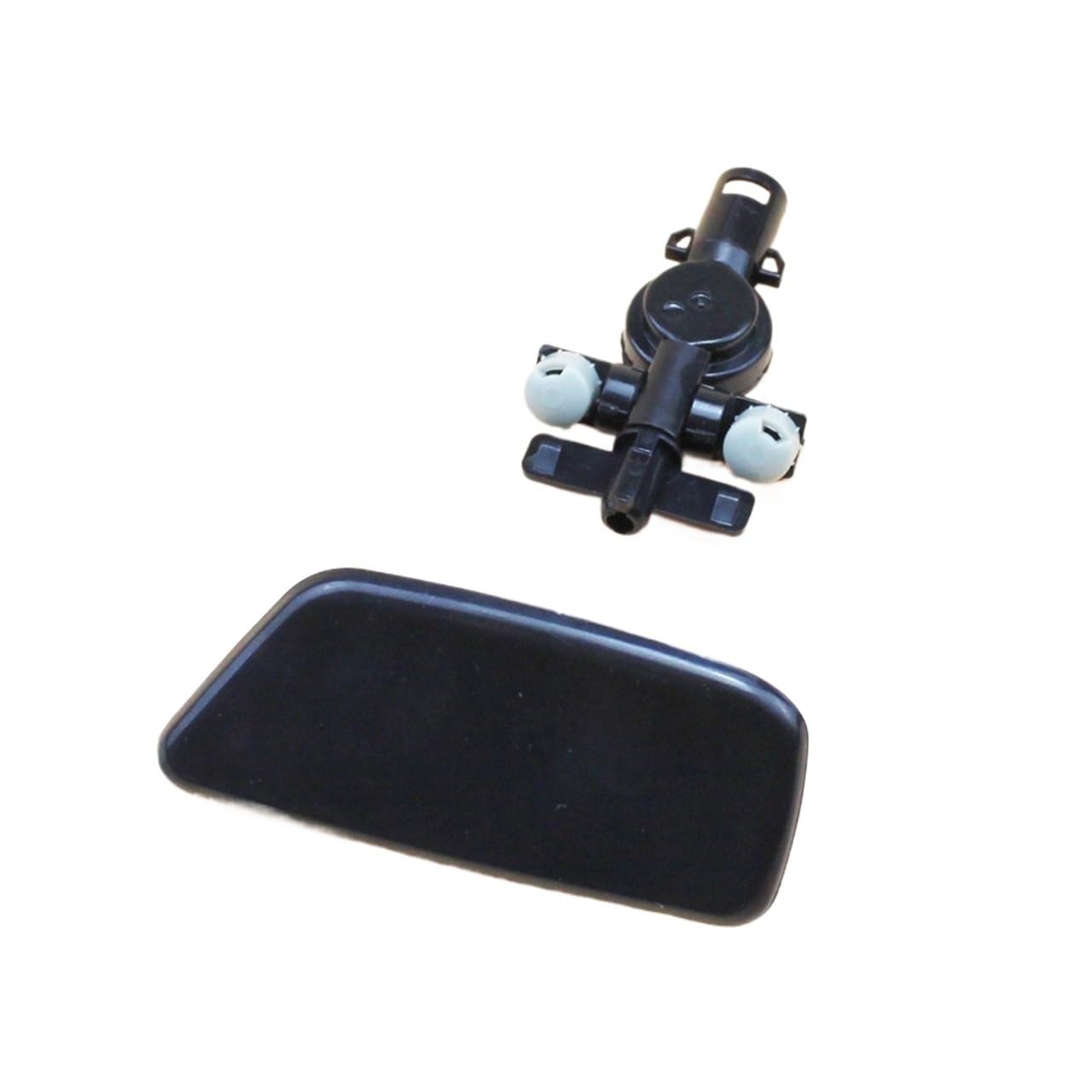 Jodriva Auto-Styling Frontstoßstange Scheinwerfer Wassersprühdüsenabdeckung Scheinwerferwaschdüsenkappe mit Halter, for Subaru, for Forester, 2009-2012 Autoscheinwerfer-Reinigungsdüse(Left With Connec von Jodriva