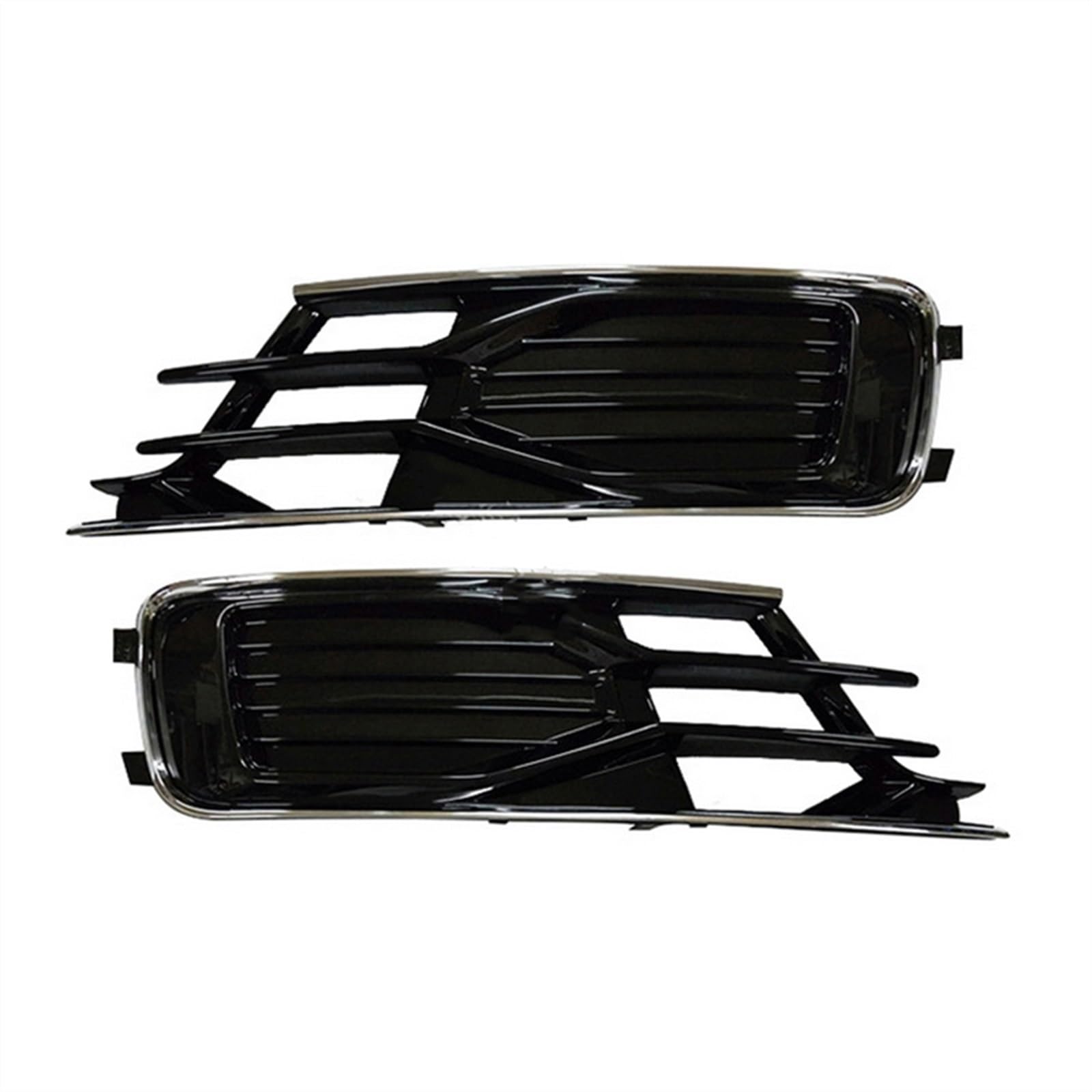 Jodriva Auto vorne Links rechts Stoßstange Nebelscheinwerfer Lampe Chrom Grill, for Audi, for A6 C7 2016 2017 2018 4G0807681AE 4G0807682AE Nebelscheinwerfer-Kühlergrill-Abdeckungsblende von Jodriva