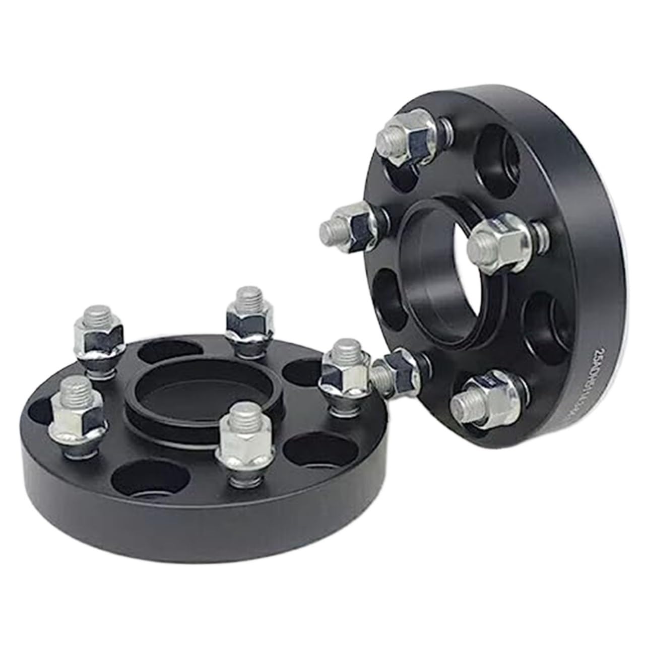 Jodriva Autoraddichtung 2 STK Spurverbreiterungen, for Tesla, for Modell 3 5x114.3 Hubcentric 64.1 15-30 mm Aluminium-Spurverbreiterung Adapter M14x1.5 Spurverbreiterungen Spurverbreiterung(BLACK 30mm von Jodriva