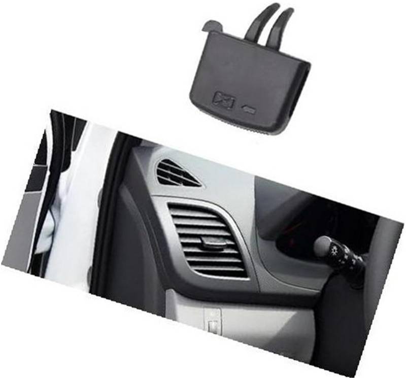 Jodriva Dashboard Air Vent Reparatur Kit Outlet Tab Clip Grille Auto Klimaanlage Clip, for Hyundai, for Verna, for Solaris 2010-2016 Lasche für AC-Entlüftungsclip(Black NO.1) von Jodriva