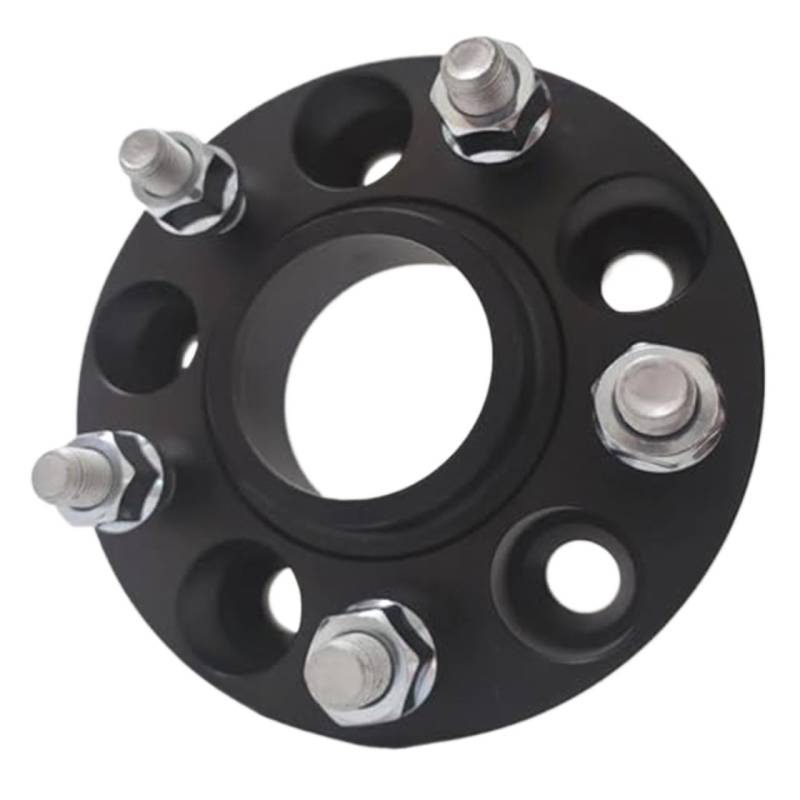 Jodriva Distanzstücke, Spurverbreiterungen 5x115 Hubcentric 70.3 Auto-Aluminium-Rad-Distanzstück-Adapter, for Chevy, Trennscheiben, Unterlegscheiben, Platte Spurverbreiterung(Black 15mm) von Jodriva