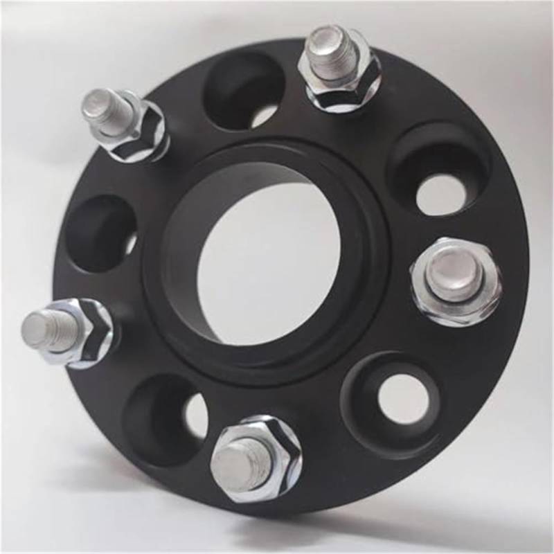 Jodriva Distanzstücke, Spurverbreiterungen 5x115 Hubcentric 70.3 Auto-Aluminium-Rad-Distanzstück-Adapter, for Chevy, Trennscheiben, Unterlegscheiben, Platte Spurverbreiterung(Black 20mm) von Jodriva