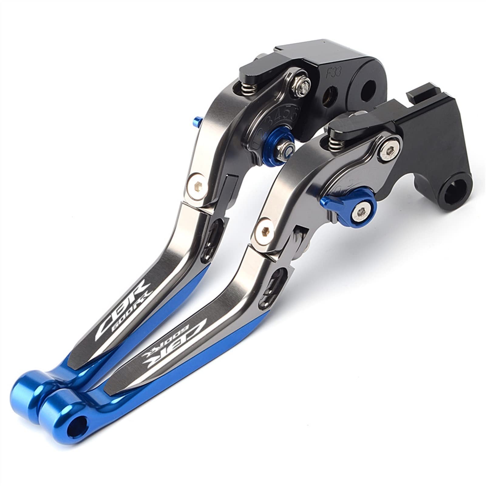 Jodriva Einstellbare Motorrad-Bremskupplungshebel, for CBR600RR CBR 600RR CBR 600 RR 2007–2018 Motorrad-Kupplungsbremshebel(Titanium Blue) von Jodriva