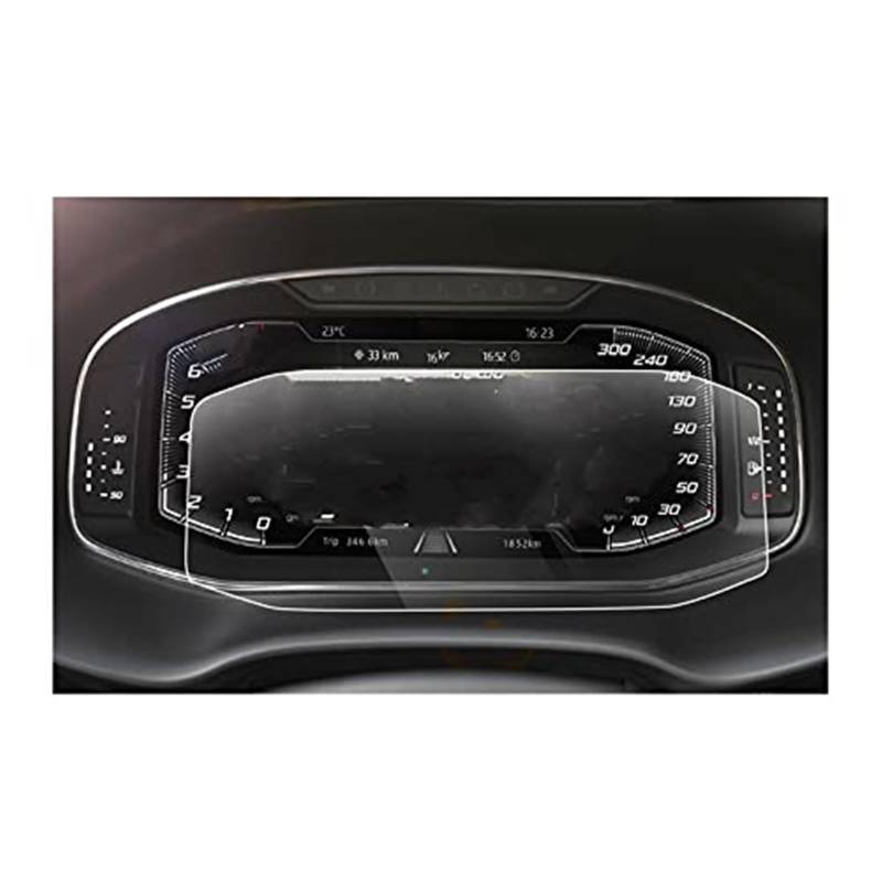 Jodriva Instrument Displayschutzfolie for Curra for Ateca for Tarraco for Arona for Ibiza 2019 2020 10,25 Zoll Auto-LCD-Displayschutzfolie aus gehärtetem Glas Navigations-Displayschutz von Jodriva