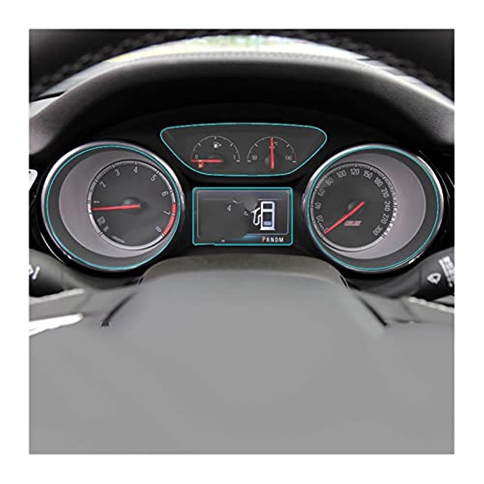 Jodriva Instrumenten-Displayschutz, for Buick, for Regal, for Opel, for Insignia Gs 2014 2015 2017 2018 2019 2020, Auto-LCD-Armaturenbrett-Displayschutzfolie, gehärtetes Glas Autonavigationsbildschirm von Jodriva