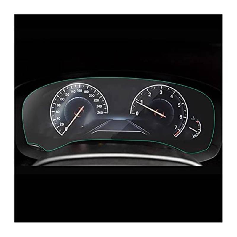 Jodriva Instrumenten-Displayschutz for G30 G31 G32 6GT 5 Serie 2019, Auto-Instrumententafel-Membran, LCD-Bildschirm, gehärtetes Glas, Navigationsmembran, gehärteter Glasschutz Navigations-Displayschut von Jodriva