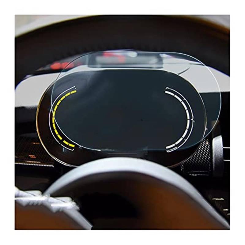 Jodriva Instrumenten-Displayschutzfolie, for MINI, for Cooper F54 F55 F56 F57 F60, Auto-Instrumententafel, gehärtetes Glas, Displayschutzfolie aus gehärtetem Glas Navigations-Displayschutz(BLACK Ivory von Jodriva