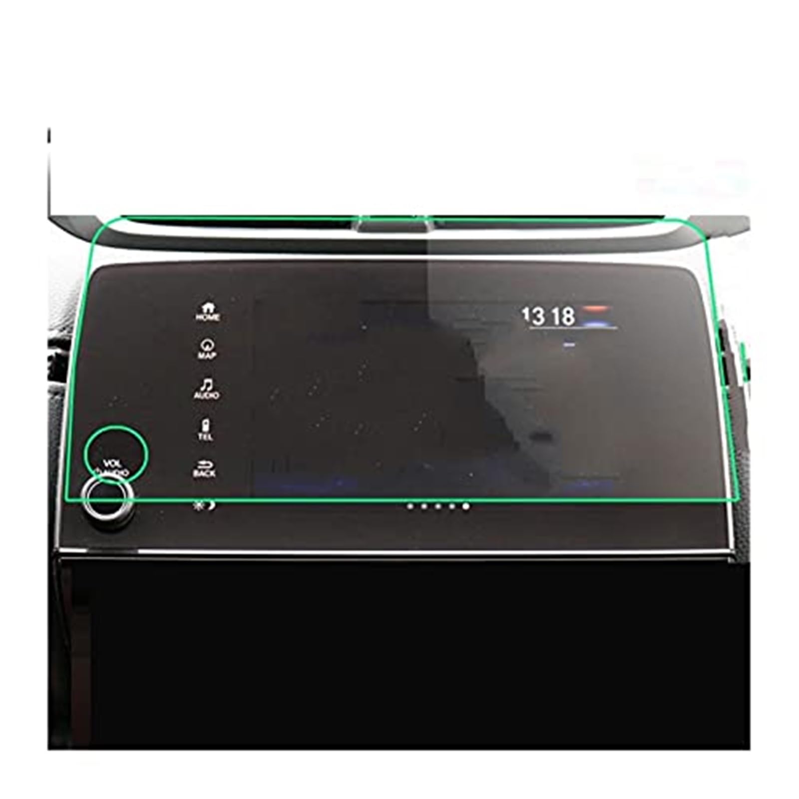 Jodriva Instrumenten-Displayschutzfolie for CRV EX EX-L 2017 2018, Auto-Schutzfolie aus gehärtetem Glas, GPS-Displayschutzfolie, Innenzubehör, gehärtetes Glas Navigations-Displayschutz von Jodriva