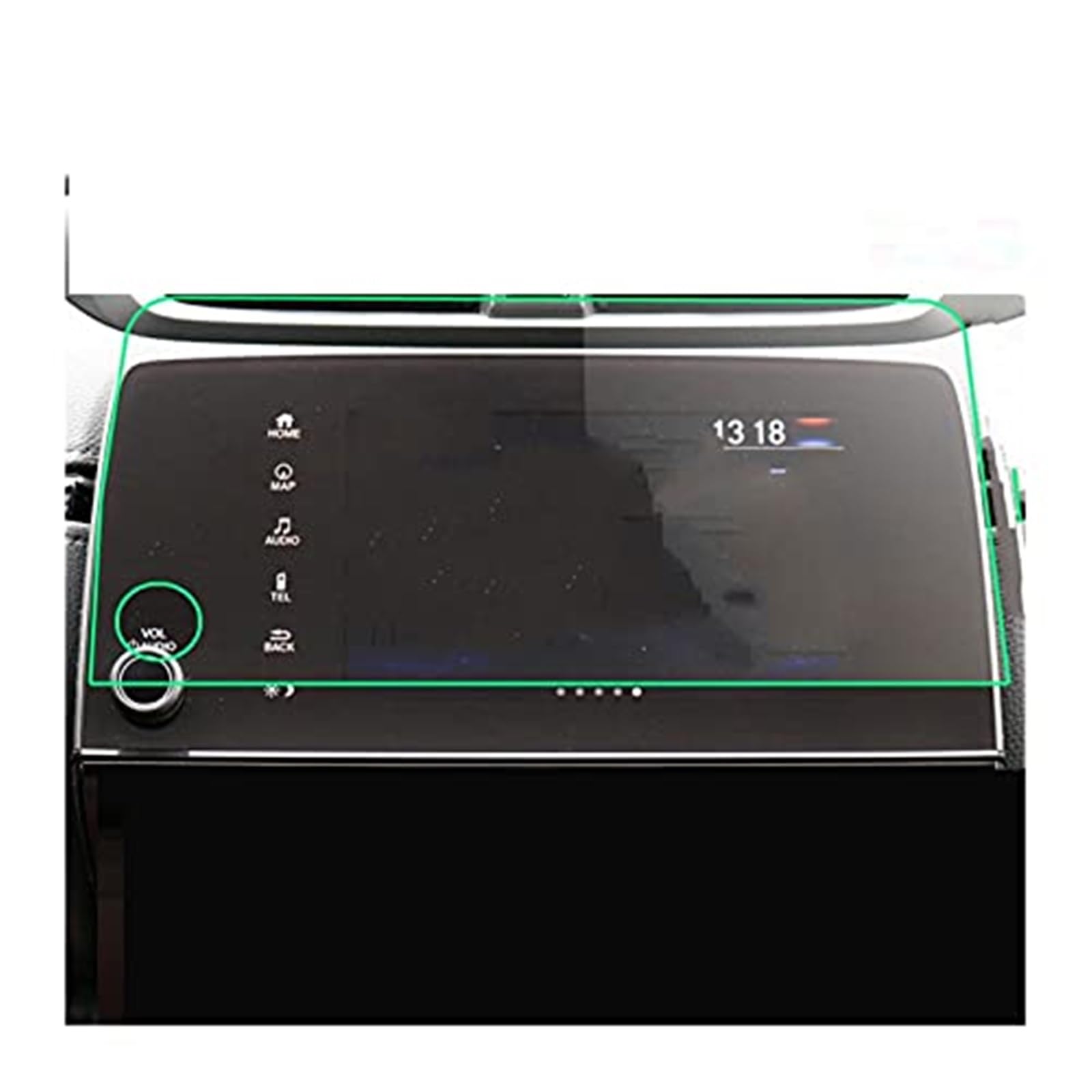 Jodriva Instrumenten-Displayschutzfolie for CRV EX EX-L 2017 2018, GPS-Displayschutzfolie, Auto-Schutzfolie aus gehärtetem Glas, Innenzubehör, Schutzfolie aus gehärtetem Glas Autonavigationsbildschirm von Jodriva