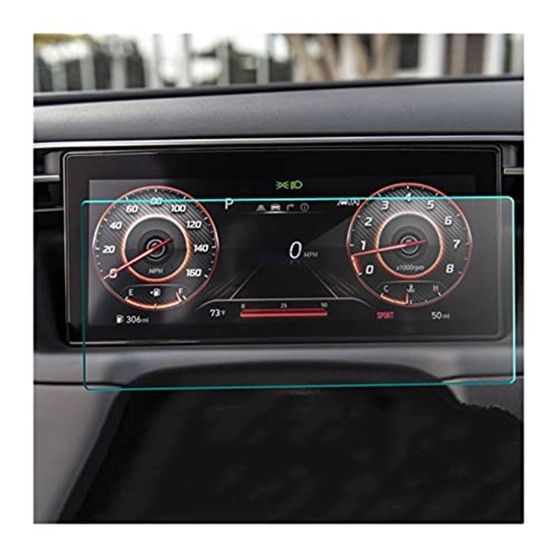 Jodriva Instrumenten-Displayschutzfolie for Tucson NX4 2021, LCD-Instrumententafel-Bildschirm, Auto-Innenraum-Schutzfolie aus gehärtetem Glas Navigations-Displayschutz von Jodriva