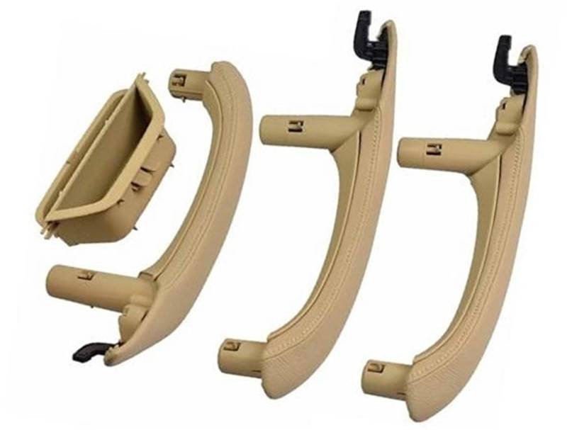 Jodriva LHD RHD Beige Schwarz Auto Links Rechts Innentürgriff Innentürverkleidung Griff Zugverkleidung, for, X3 X4 F25 F26 2010-2017 51417248502 Autotür-Armlehnengriff(LHD Beige 4pcs) von Jodriva