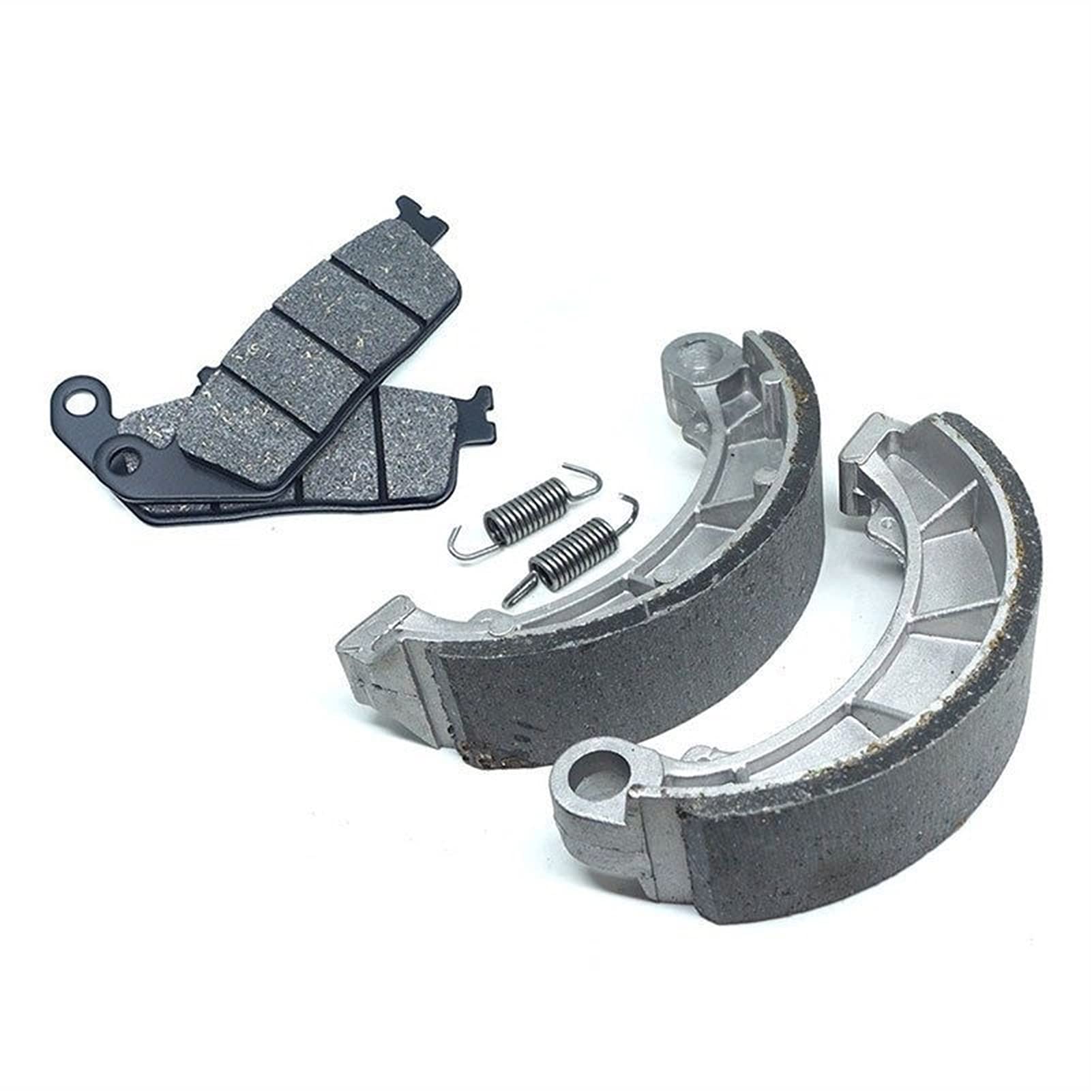 Jodriva Motorrad-Bremsbelag vorne und hinten, Bremsbackensatz, for NV400C Steed 400 1993-1997 NV400 NV400CM 1996-1997 NV400CV 1995-1996 NV Bremsbeläge vorne und hinten(Front Rear Set) von Jodriva