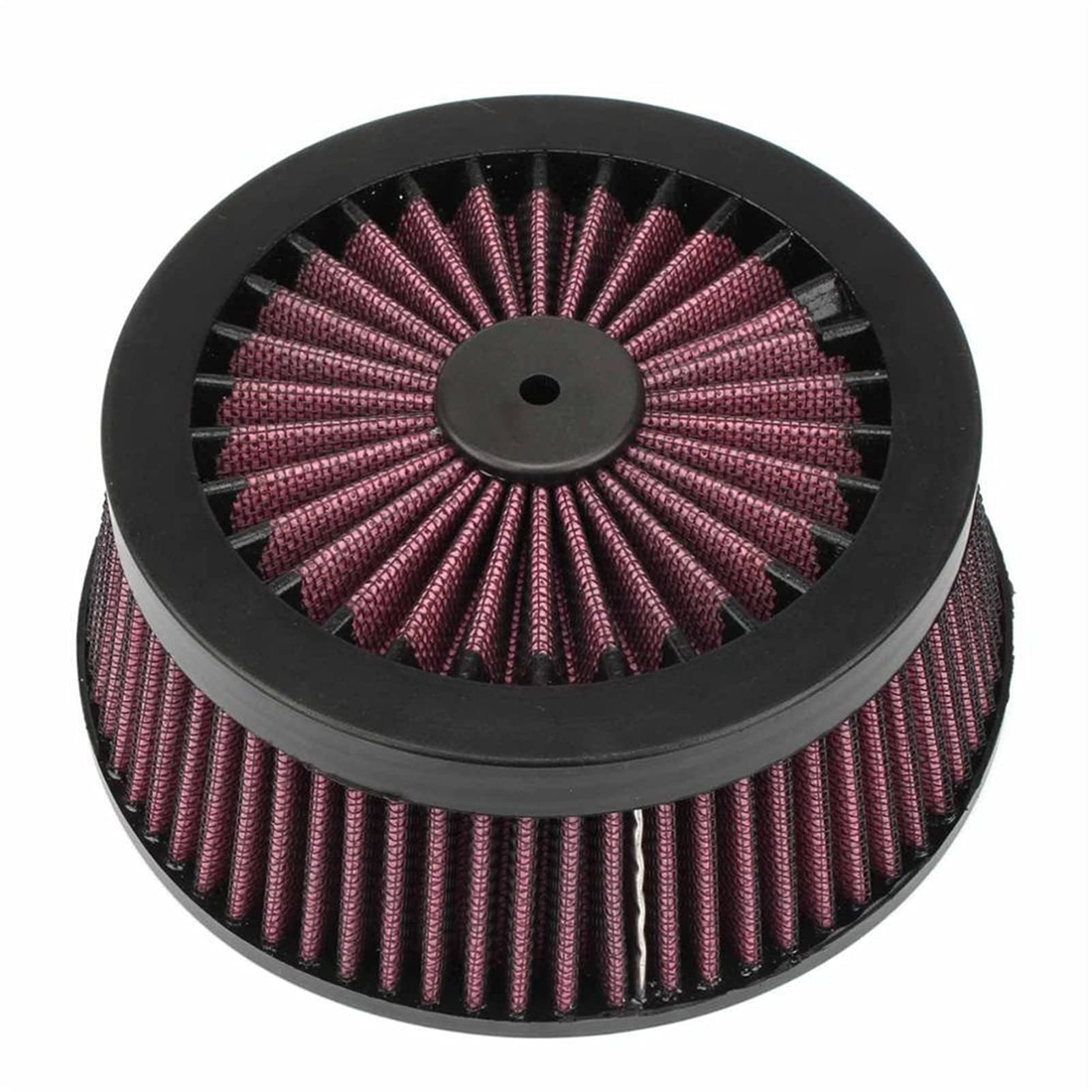 Jodriva Motorrad-Luftfilterelement Ersatz-Ansaugfilter Schwarz Rot, for Harley, Touring Road King Dyna Softail Sportster XL Luftfilter Ansaugkit(A Red) von Jodriva