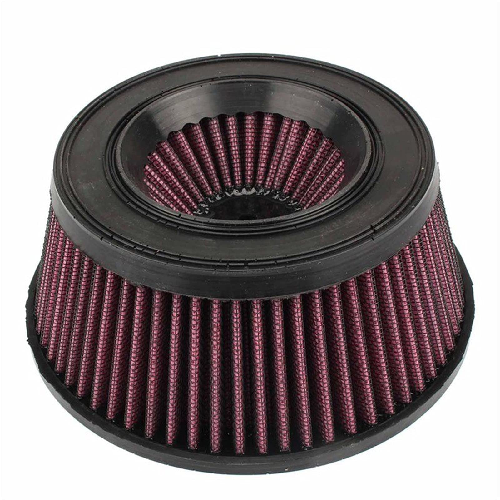 Jodriva Motorrad-Luftfilterelement Ersatz-Ansaugfilter Schwarz Rot, for Harley, Touring Road King Dyna Softail Sportster XL Luftfilter Ansaugkit(C Red) von Jodriva