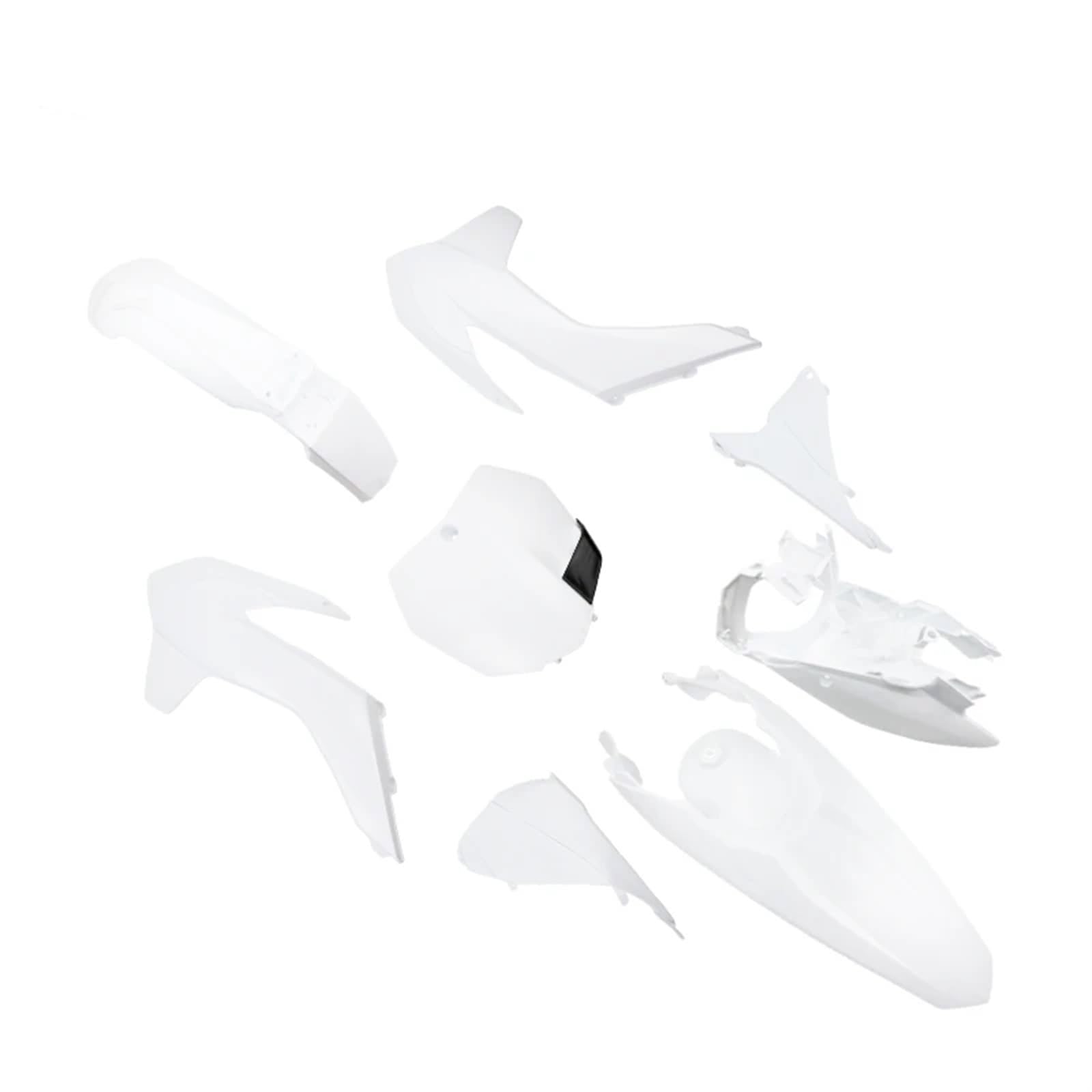 Jodriva Motorrad Pit Dirt Bike Motorrad KT 250 2013-2015 Verkleidung Körper Abdeckung Kits Vorne Hinten Kotflügel Kraftstoff Tank Schutz Platte Teile Verkleidungsteile für Motorräder(White) von Jodriva