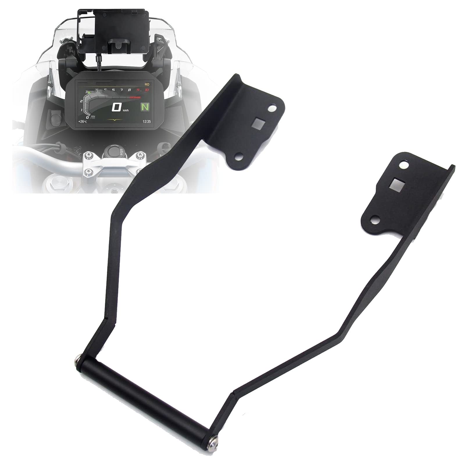 Jodriva Motorrad Windschutzscheibe Ständer Halter Telefon Handy GPS Navigation Platte Halterung, for, F850GS ADV F 850 ​​GS Abenteuer F850GS Fahrrad-Telefonhalterung(F850GS Bracket) von Jodriva