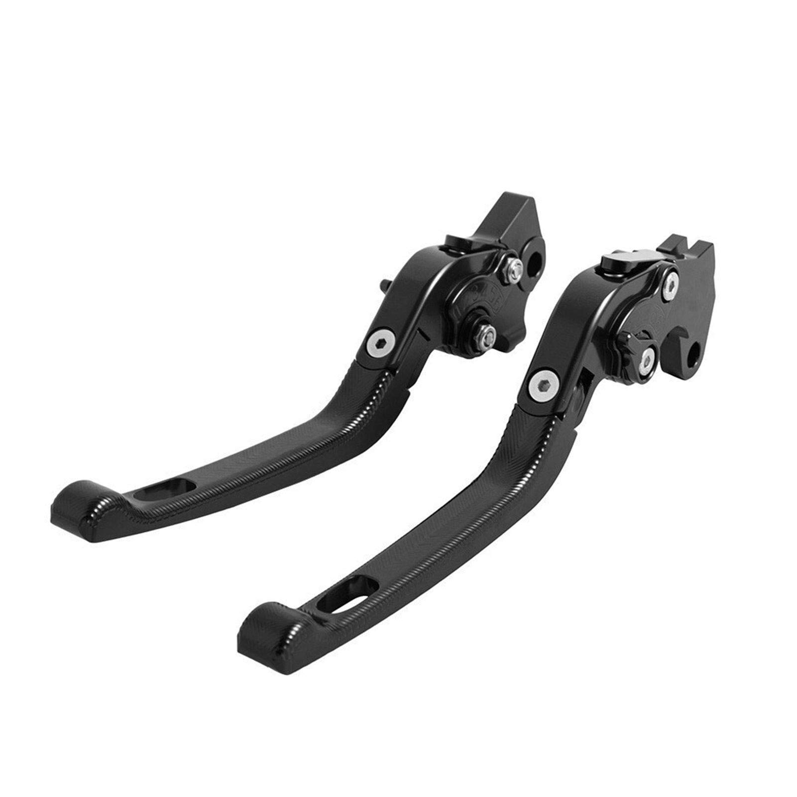 Jodriva Motorradzubehör 3D-Verstellbarer klappbarer Bremskupplungshebel, for Z800/E Version 2013–2016 Z750 2007–2012 Motorrad-Kupplungsbremshebel(Black) von Jodriva