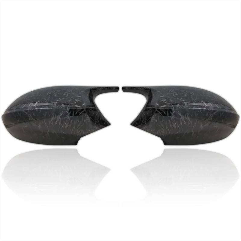 Jodriva Pair Car Rear View Mirror Cover Cap, for BMW, E90 E91 2005-2007 E92 E93 2006-2009 E80 E81 E87 Autozubehör Rückspiegelabdeckung(Forged Carbon Look) von Jodriva