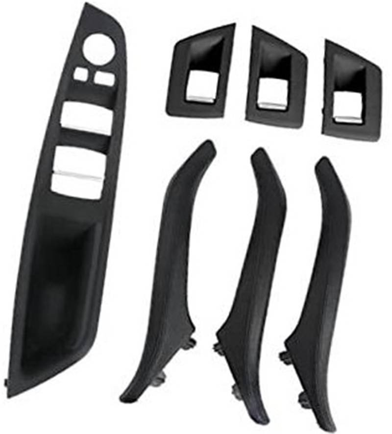 Jodriva RHD LHD Auto Links rechts Innentür-Ledergriff-Montagesätze, for, 5er F10 F11 2010–2017 Auto-Innentürgriff(Black) von Jodriva