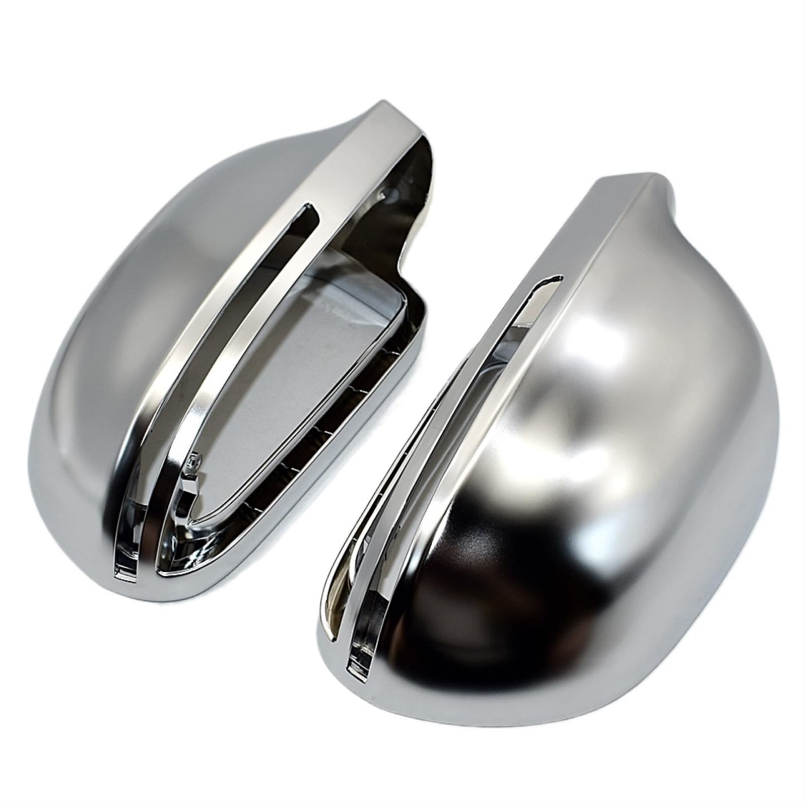 Jodriva Rearview Side Mirror Cap, for, A4 B8 A6 C6 A5 8T Q3 A3 8P, for, Matt Chrome Mirror Cover Rückspiegelabdeckung von Jodriva