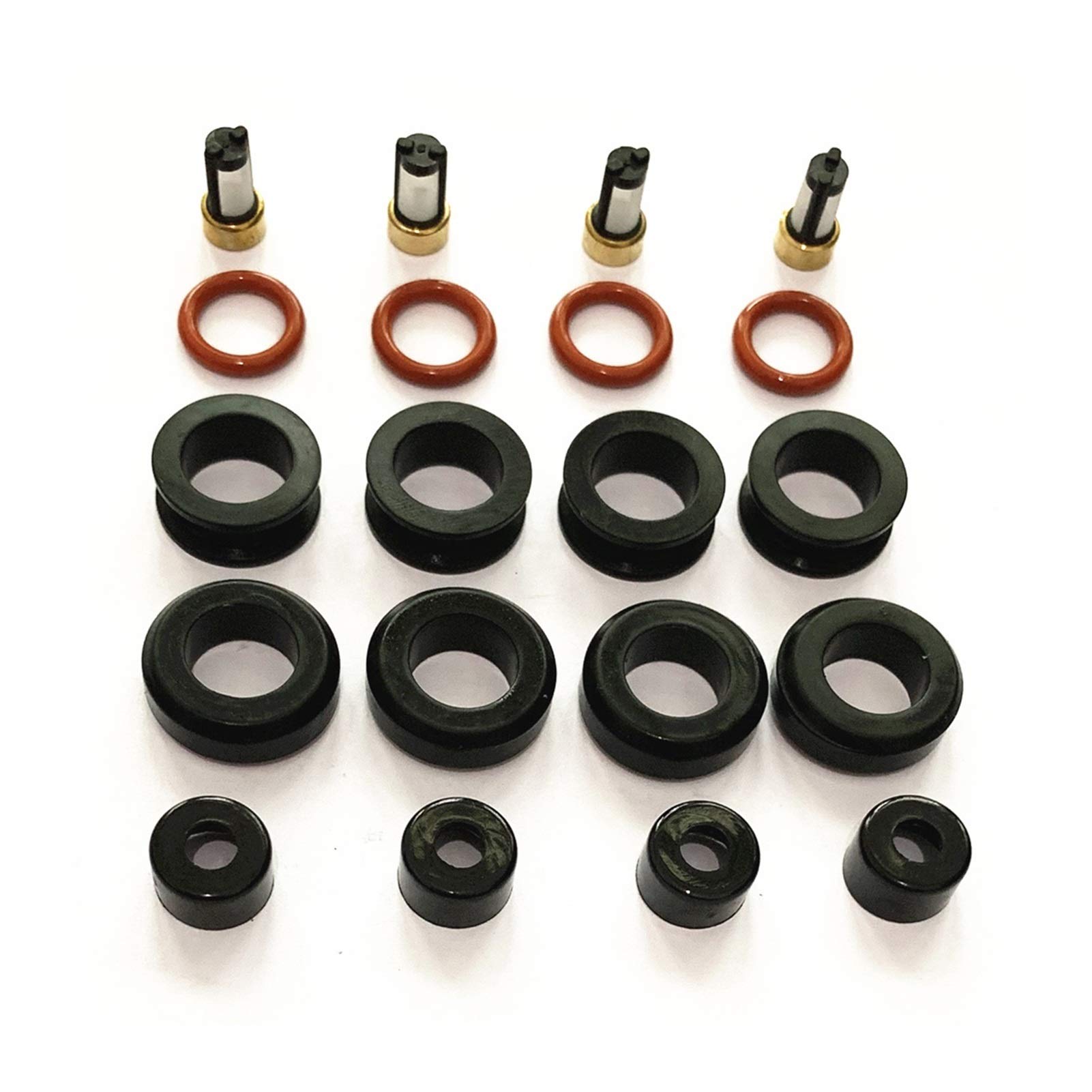 Jodriva Reparatursatz for Einspritzdüsen 23250-22040 23209-22040, for Toyota, Corolla, Pontiac Matrix MR2 1.8 (AY-RK109) Einspritzdüse(4sets) von Jodriva