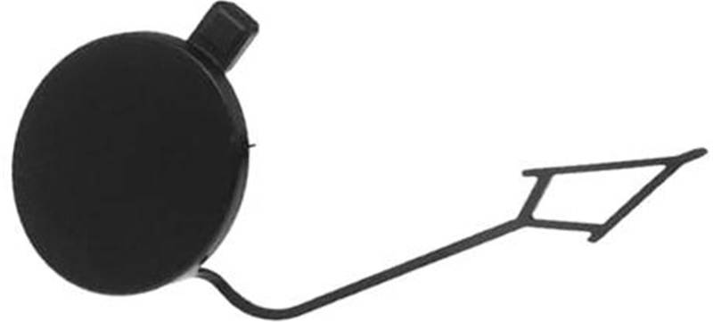 Jodriva Schwarze Frontstoßstangen-Abschlepphaken-Augenabdeckungskappenverkleidung, for VW, for Golf, GTI MK7 2015–2017 5GG807241BGRU 5G0807241AGRU ABS Abschlepphaken-Zubehör von Jodriva