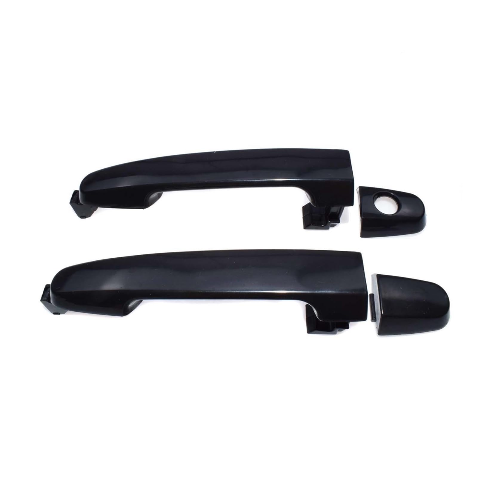 Jodriva Schwarzer Außentürgriff hinten vorne LR 69211AA020 69227AA010, for Camry, for Corolla, Matrix, for RAV4, for Yaris Solara Prius Außentürgriffabdeckung(Front Rear 2pcs) von Jodriva