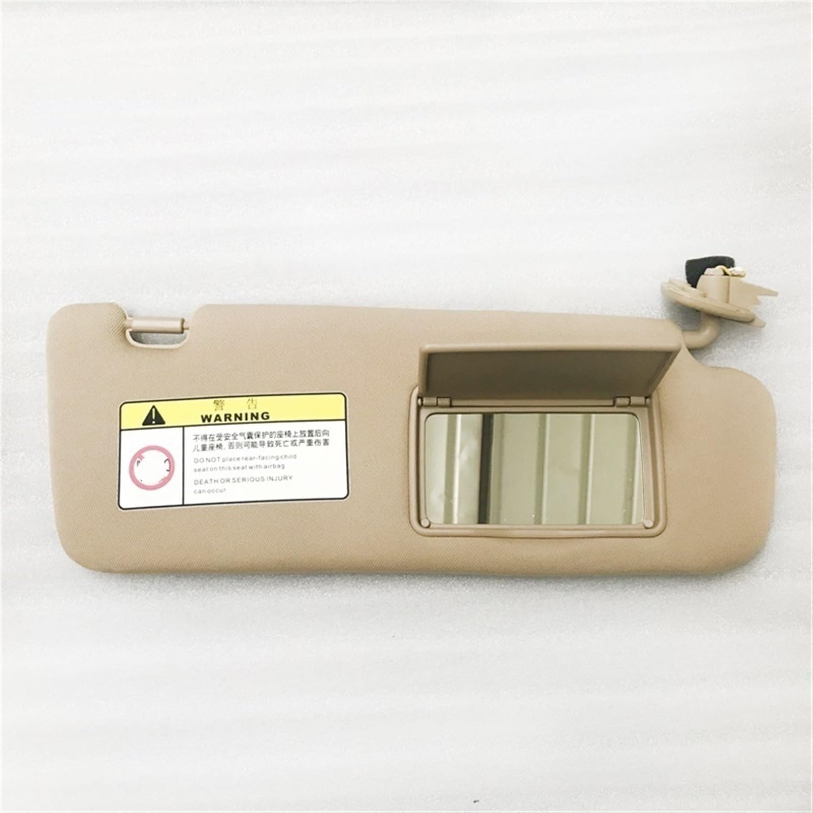 Jodriva Sonnenblende-Sonnenschutz-Baugruppe, for Hyundai 2005 2006 2007 2008 2009, for Sonata NF NFC, for Beige 852010R300V2 852020R300V2 seitlicher Sonnenblendenspiegel(RH) von Jodriva