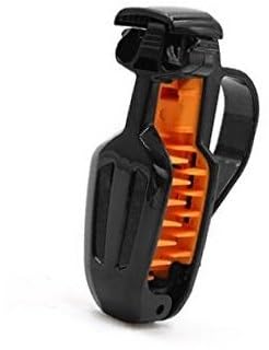 Jodriva Sourcingmap® Brillenhalter aus ABS for Sonnenblende, orange/schwarz, for Fahrzeug Clips für die innere Sonnenblende von Jodriva