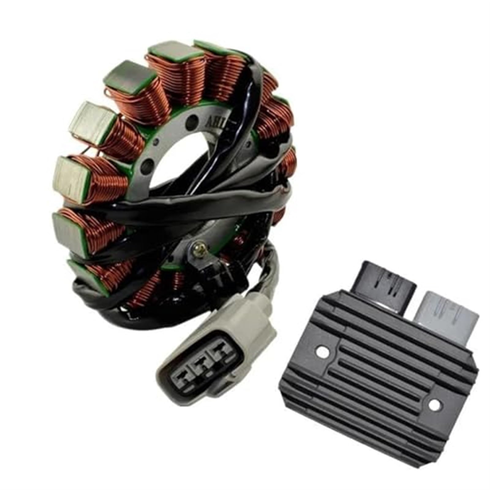 Jodriva Zündstator Motorrad Generator Stator Spule Comp Spannungsregler Gleichrichter for -10R 2008–2010 Zündstator Magnetplatte Motorrad-Magnetstator von Jodriva