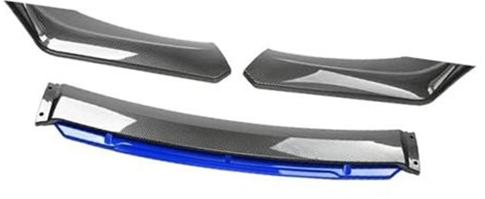 Jodriva for Jetta, Auto-Frontstoßstangen-Lippenspoiler-Körpersatz, dekorativer Stoßstangen-Canard-Lippensplitter, Limousine, Breite unter 176 cm, Spoiler Frontstoßstangendiffusor(Black Carbon Blue) von Jodriva