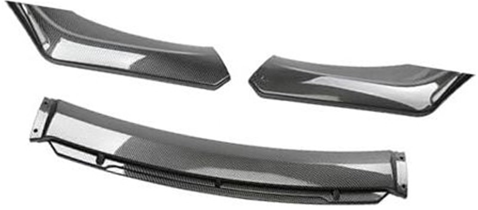 Jodriva for Jetta, Auto-Frontstoßstangen-Lippenspoiler-Körpersatz, dekorativer Stoßstangen-Canard-Lippensplitter, Limousine, Breite unter 176 cm, Spoiler Frontstoßstangendiffusor(Black Carbon Black) von Jodriva