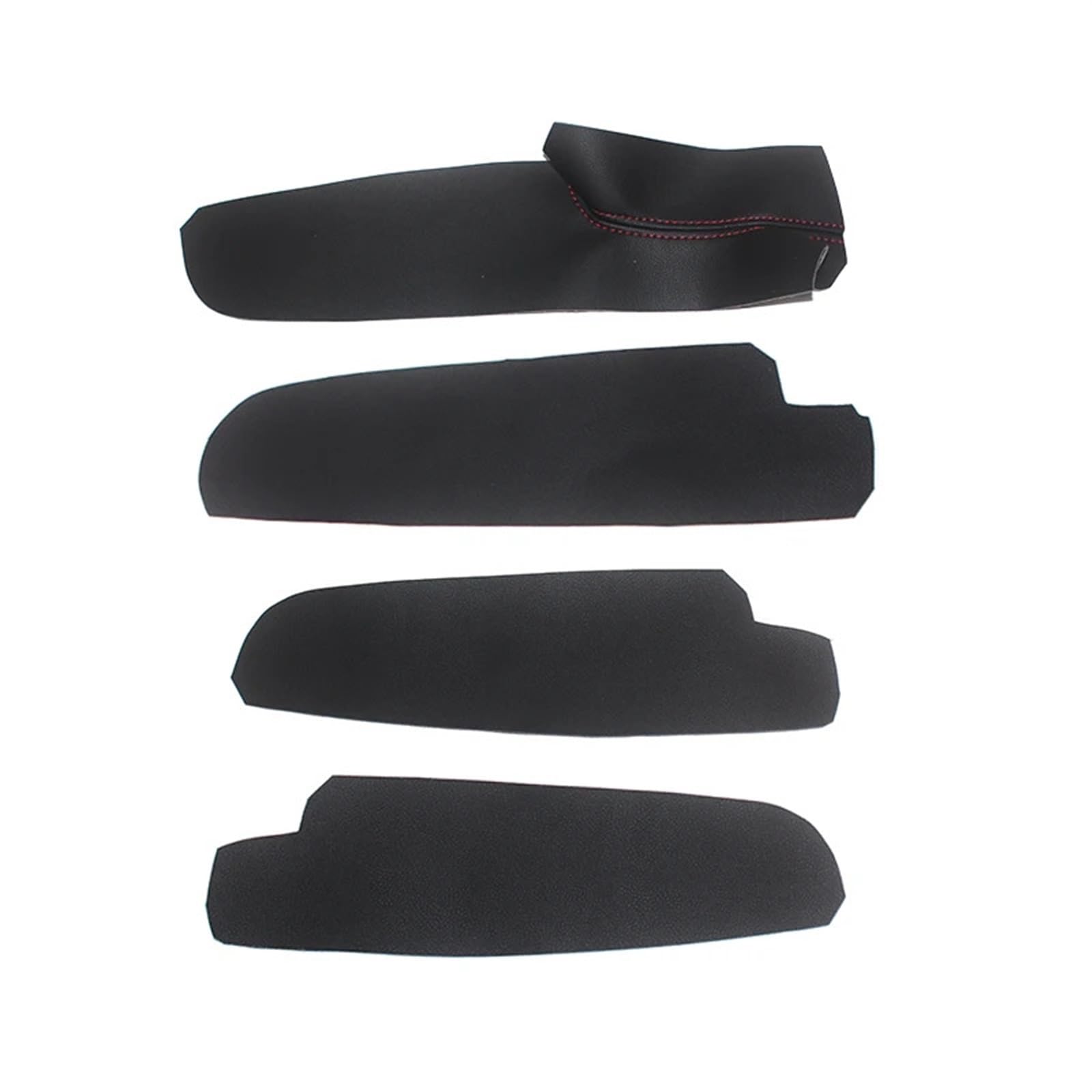 Jodriva for Mazda, 6 2006 2007 2008 4 Teile/Satz Auto Türgriff Panel Mikrofaser Leder Abdeckung Abdeckung der Türarmlehnenverkleidung(Armrest Black-red) von Jodriva