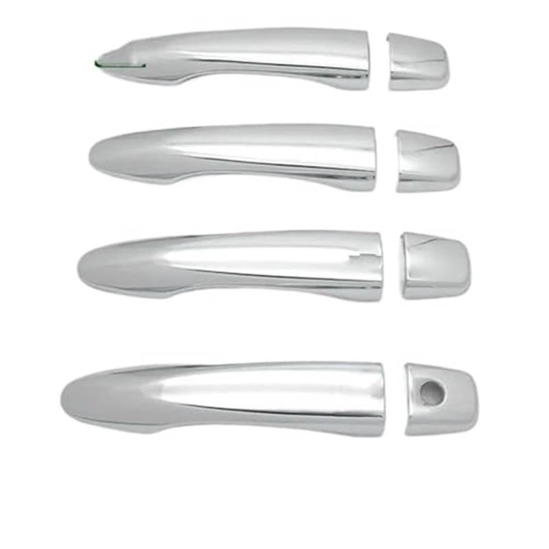 Jodriva for Nissan, for Qashqai, J11 2014–2020, Chrom-Türgriffabdeckung mit, for Smart, Schlüsselloch-Fangkappen-Zierleiste Abdeckung für Außentürgriffe(Silver 1 Keyhole No Button) von Jodriva