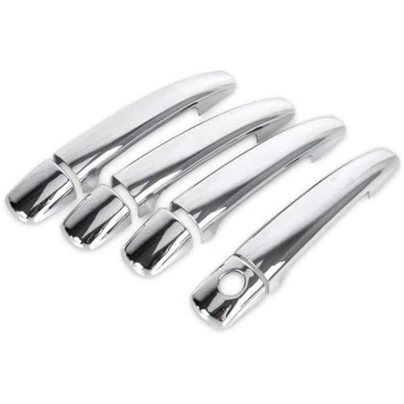 Jodriva for Peugeot, 208 2012-2018 Luxuriou Chrom Außentürgriffabdeckung Autozubehör Aufkleber Zierset Abdeckung für Außentürgriffe von Jodriva
