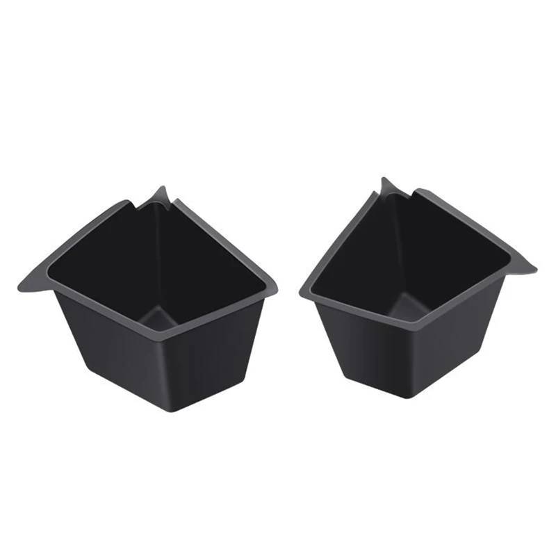 Jodriva for Tesla, Modell Y 2022 2019-2023 Auto Stamm Seite Lagerung Box Bins Fracht Fach TPE Box Boot Organizer Eimer Auto Zubehör Autoaufbewahrungstrennwand(2pcs Box no Lids) von Jodriva