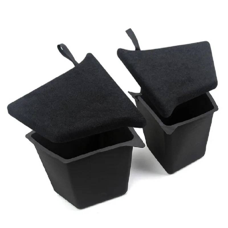 Jodriva for Tesla, Modell Y 2022 2019-2023 Auto Stamm Seite Lagerung Box Bins Fracht Fach TPE Box Boot Organizer Eimer Auto Zubehör Autoaufbewahrungstrennwand(Style 1 Model Y) von Jodriva