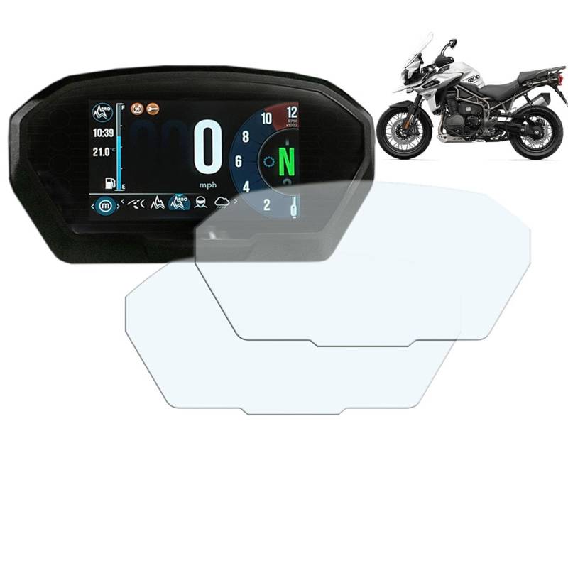 Jodriva for Triumph Tiger 800 Tiger 1200 XC XR 1200XC 2017 2018 Motorrad Zubehör Cluster Kratzschutz Film Displayschutzfolie Tacho-Schutzfolie von Jodriva