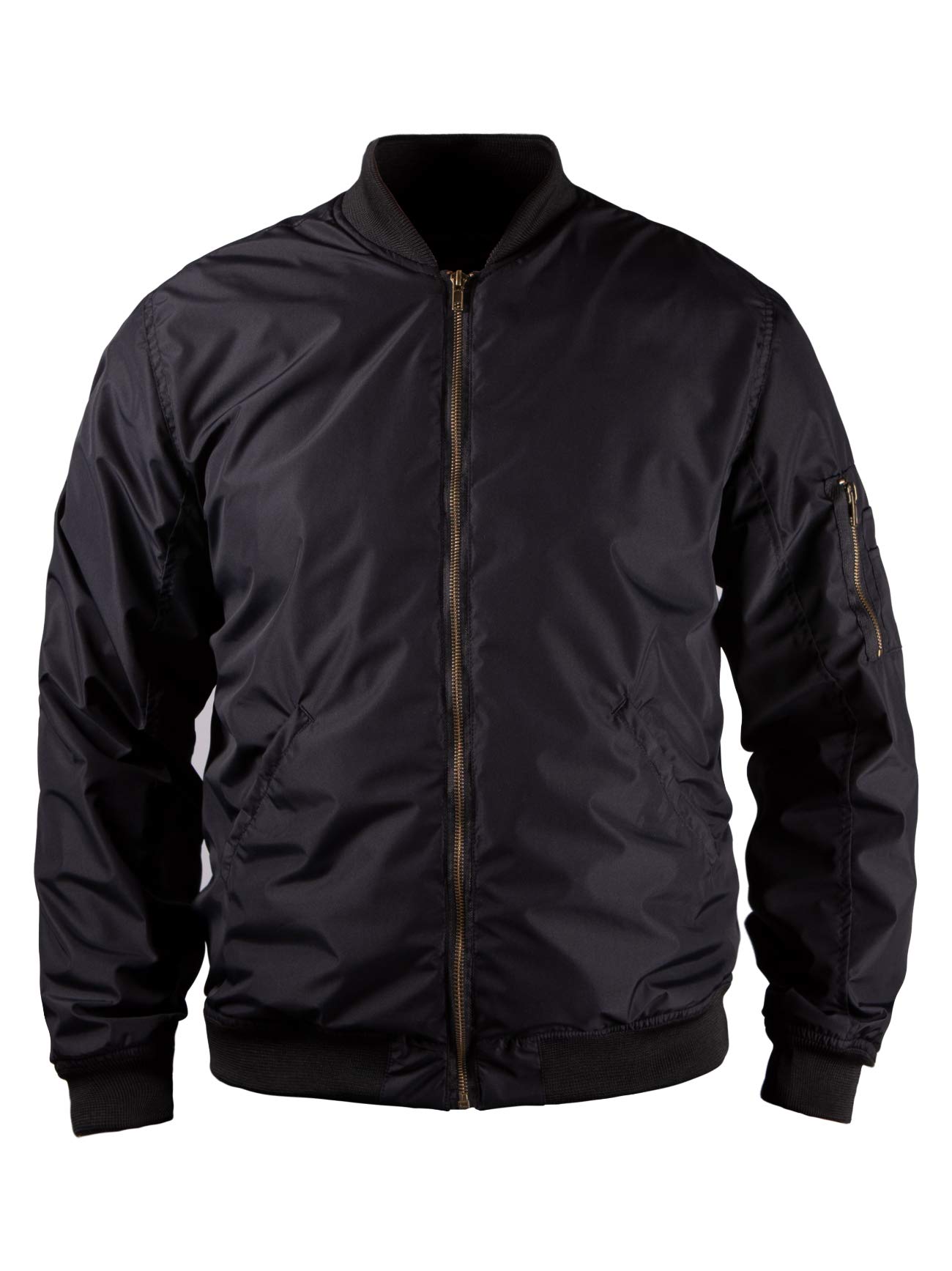 John Doe Flight Jacket XTM | Motorradjacke | XTM | Atmungsaktiv | Motorrad Bomberjacke | Protektoren sind enthalten (Ellbogen und Schulter), JDF5001-L, schwarz, l von John Doe