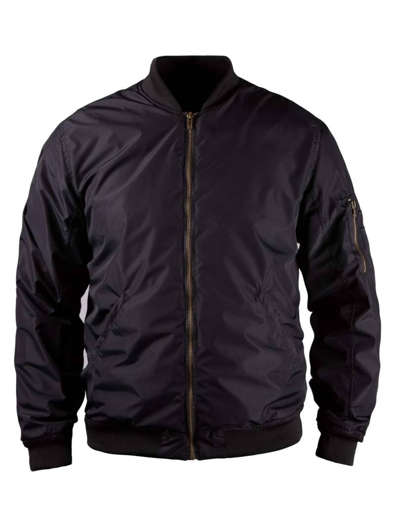 John Doe Flight Jacket XTM | Motorradjacke | XTM | Einsetzbare Protektoren | Atmungsaktiv | Motorrad Bomberjacke, JDF5001-2XL, schwarz, xxl von John Doe