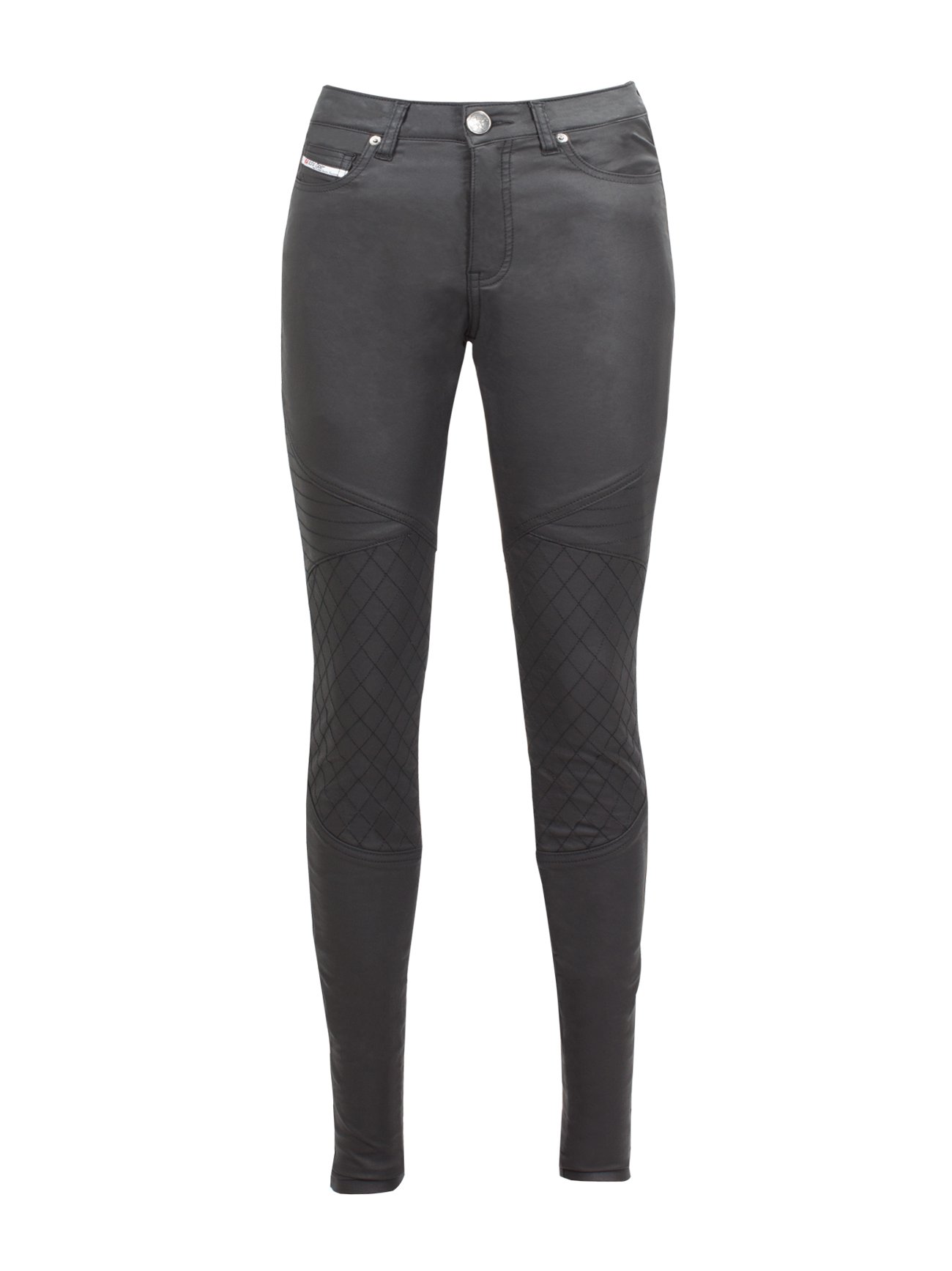 John Doe Betty Jeggings XTM Motorrad Jeans Used Stretch Protektoren Black 28/34 von John Doe