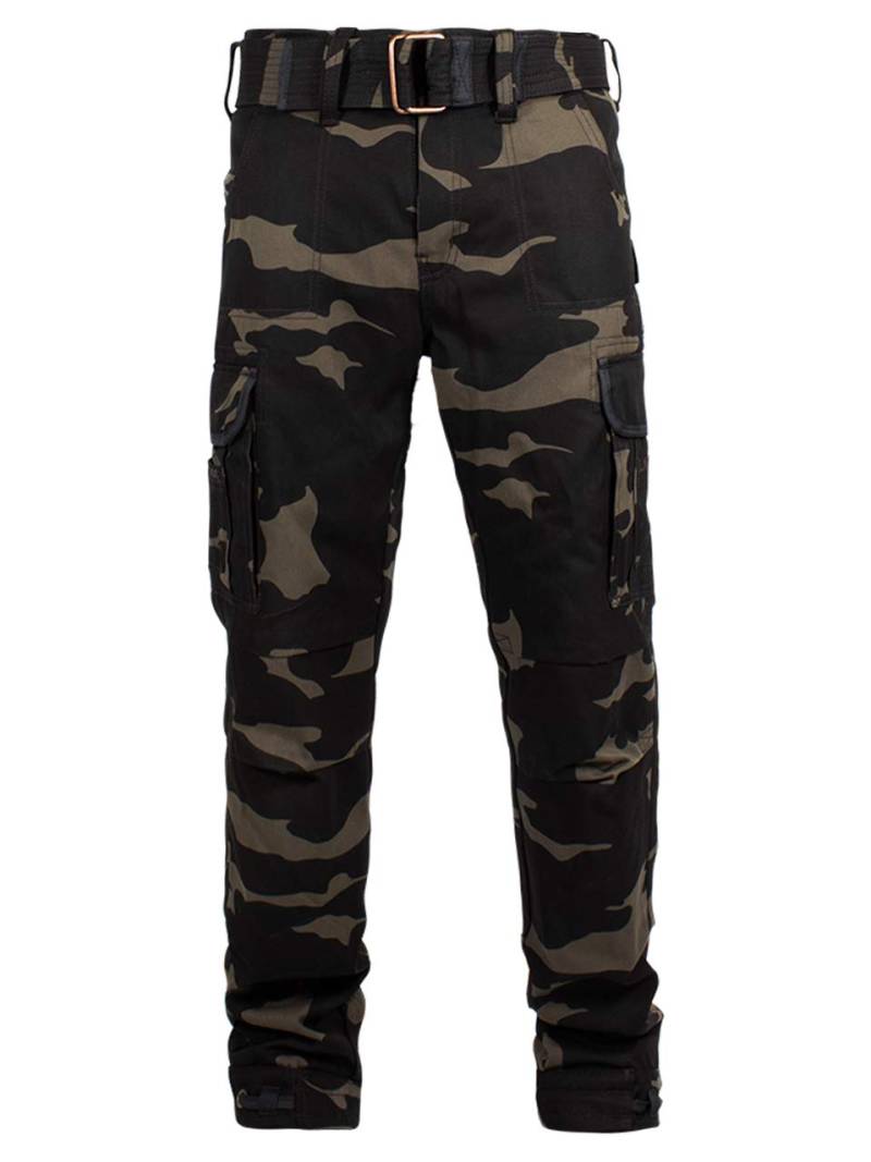 John Doe Regular Cargo XTM Motorradhose mit Protektoren Camouflage 38/34 von John Doe