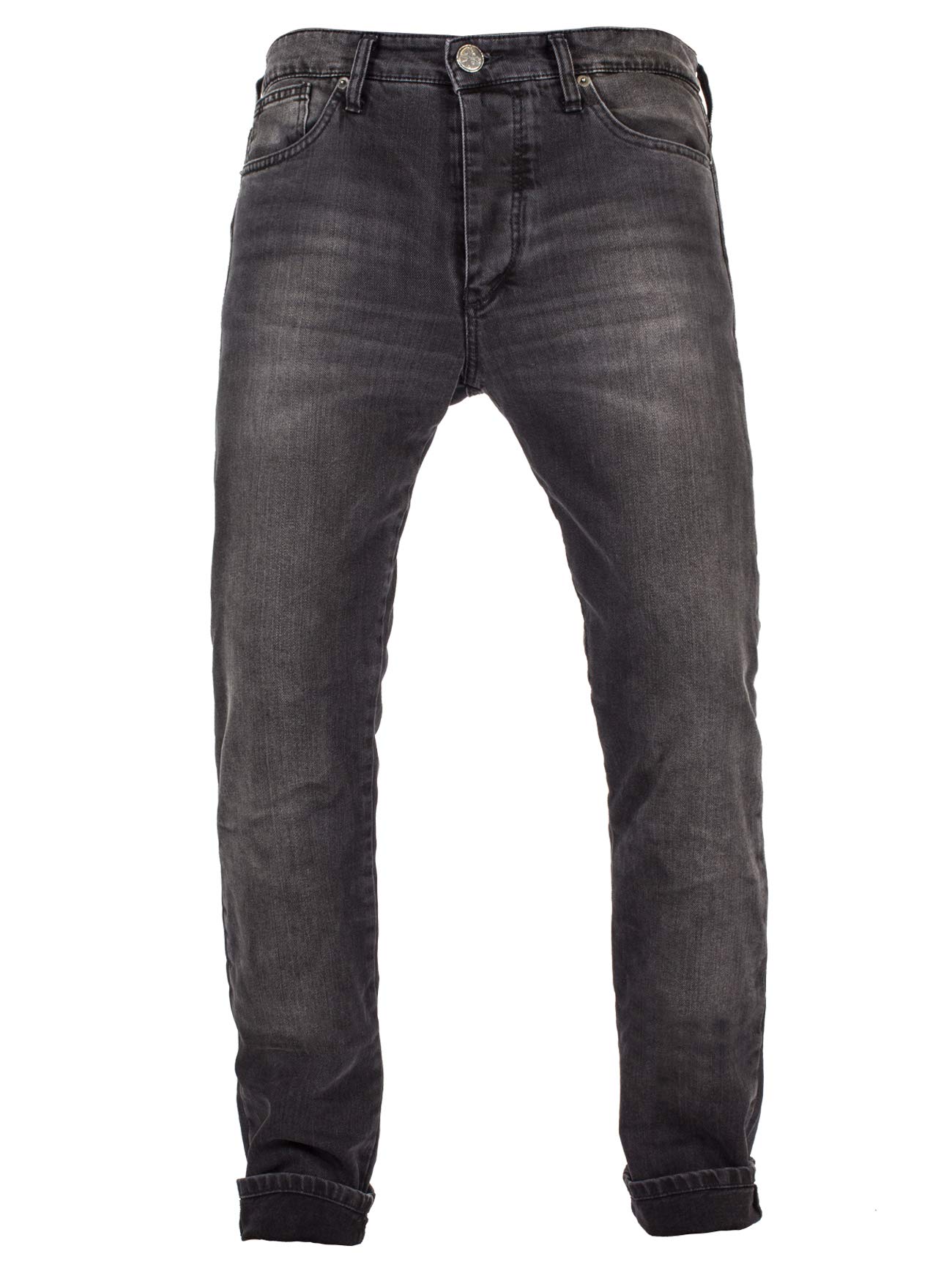 John Doe Ironhead XTM Motorrad Jeans Herren Stretch mit Protektoren Black 28/32 von John Doe