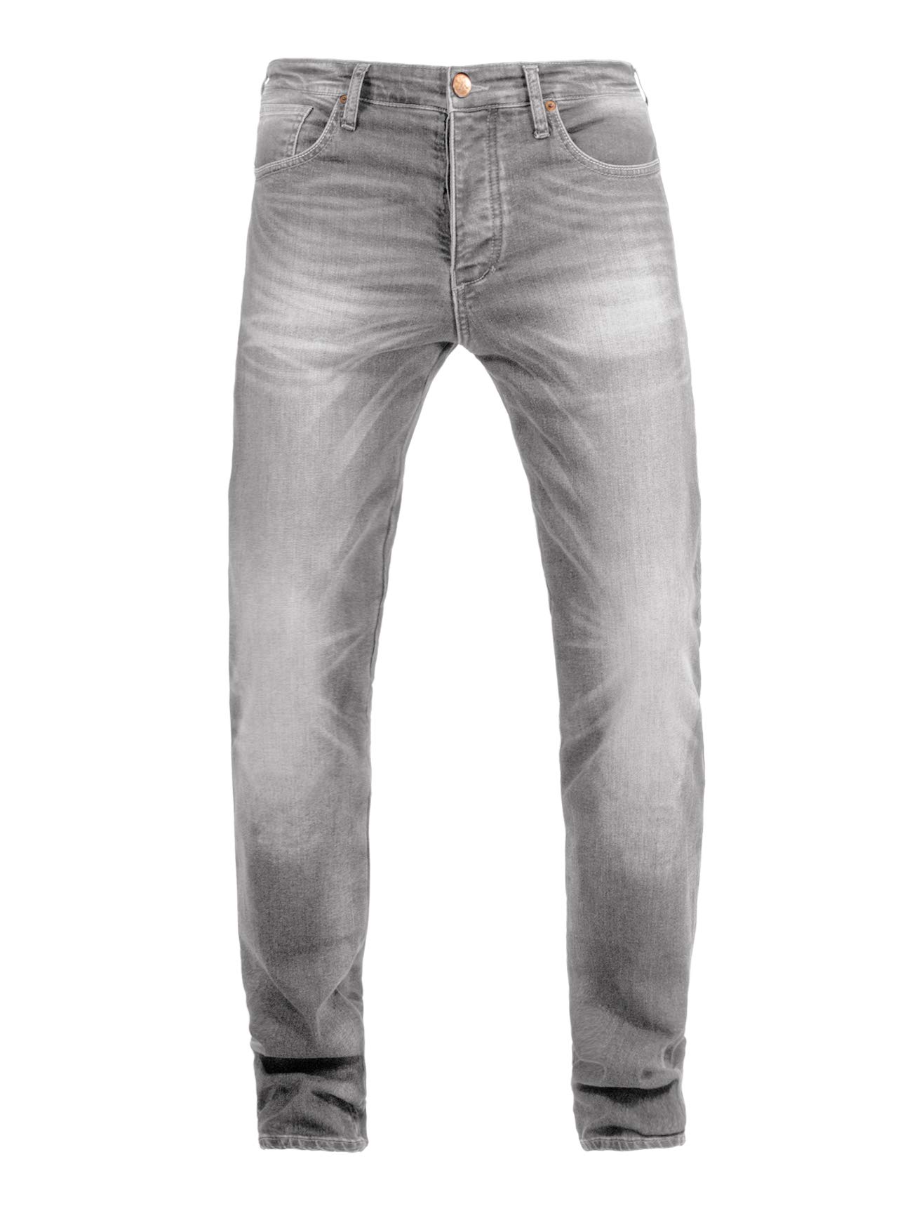 John Doe Ironhead XTM Motorrad Jeans Herren Stretch mit Protektoren Grey 28/34 von John Doe