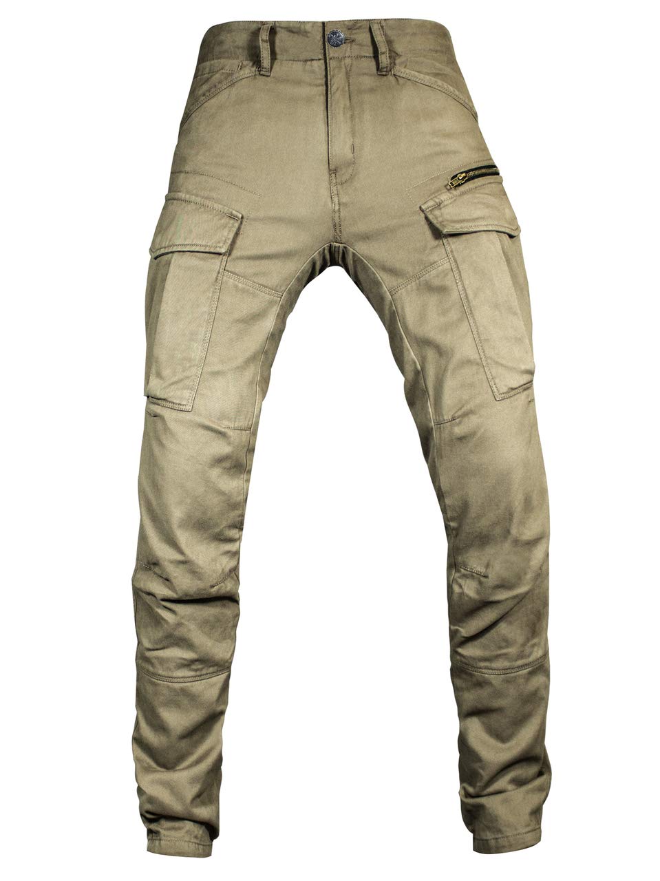 John Doe Stroker Cargo XTM Motorradhose Atmungsaktiv mit Protektoren Camel 25/34 von John Doe