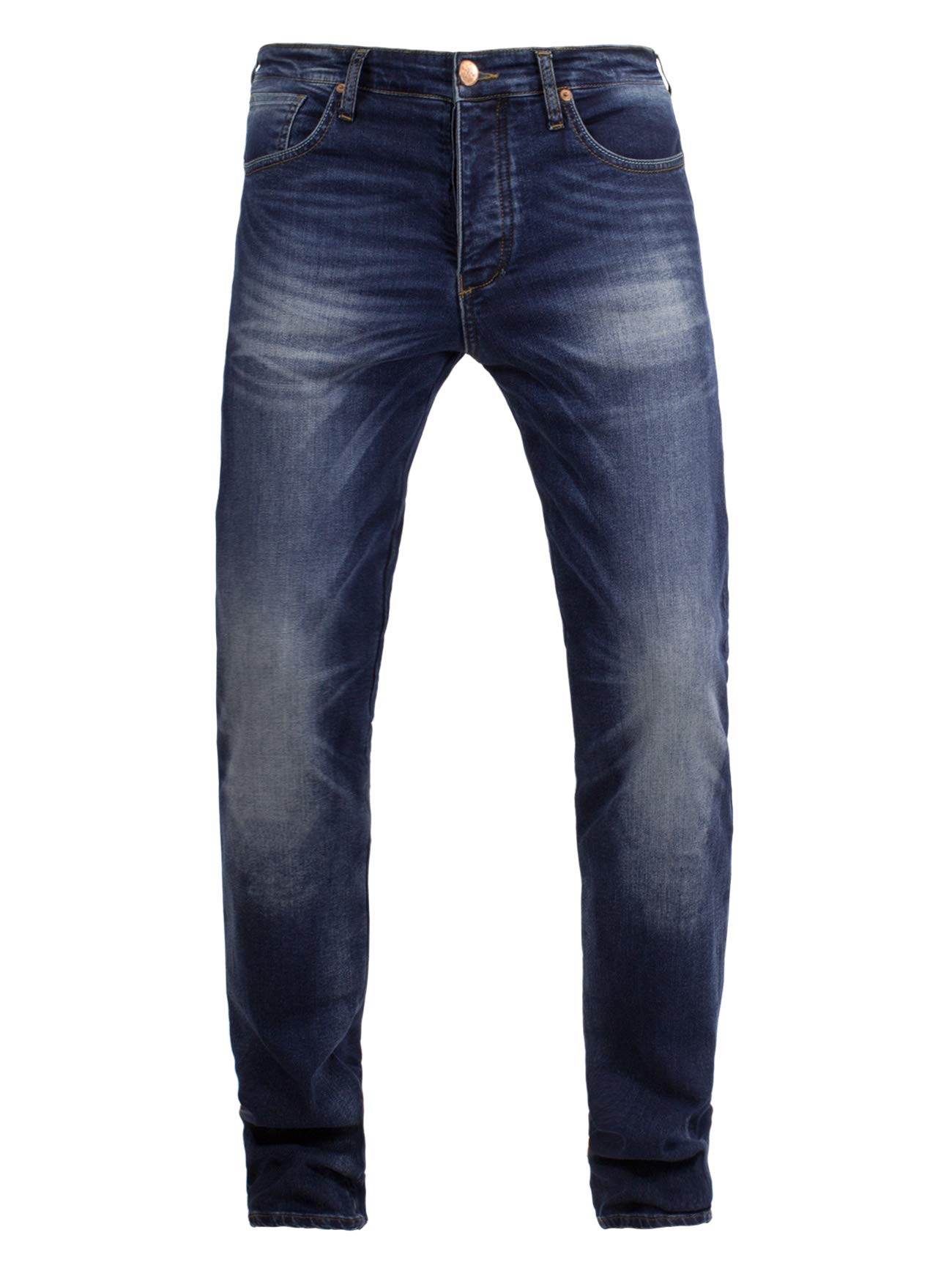 John Doe Ironhead XTM Motorrad Jeans Herren Stretch mit Protektoren Blue 34/32 von John Doe