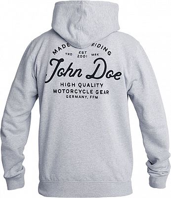 John Doe JD Lettering, Kapuzenpullover - Grau/Schwarz - 3XL von John Doe