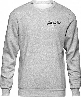 John Doe JD Lettering, Sweatshirt - Grau/Schwarz - 3XL von John Doe